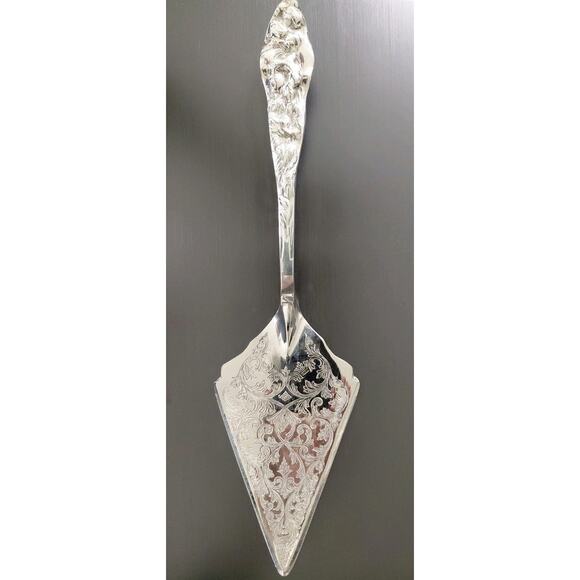 Raimond Stainless (Japan) Cake Server With Silver Plate Handle & Serrated edge - Picture 1 of 7